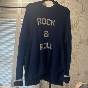 Zadig & Voltaire blue rock & roll sweater Medium